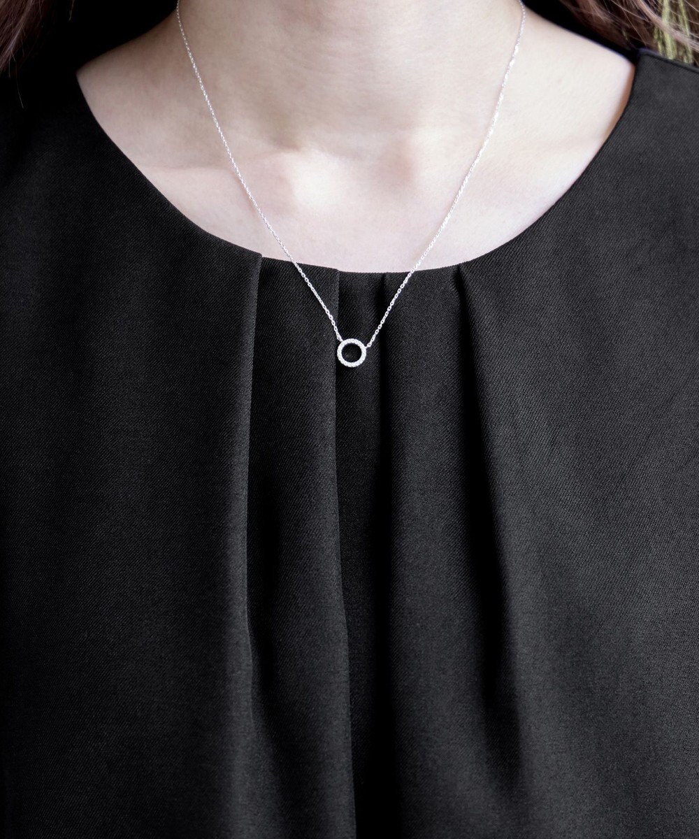 Tiaclasse L 【洗える】フロントタックバックギャザーフレアチュニックブラウス 