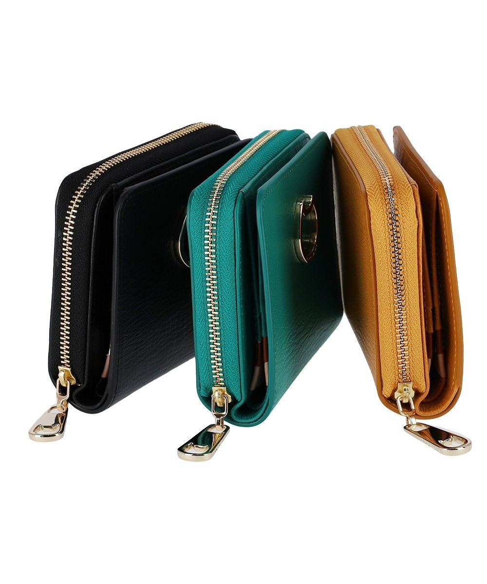 tsumori chisato CARRY ネコおこし ラウンドファスナー2つ折り財布 