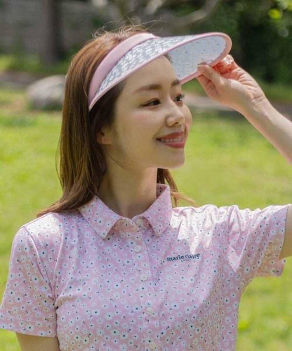 FILA GOLF／marie claire 【marie claire SPORT】花柄UVクリップサンバイザー 