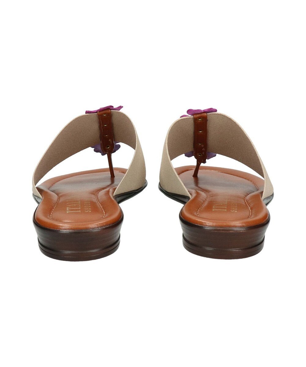 INTER-CHAUSSURES 【ITALIAN SHOEMAKERS】センターフラワートングサンダル 