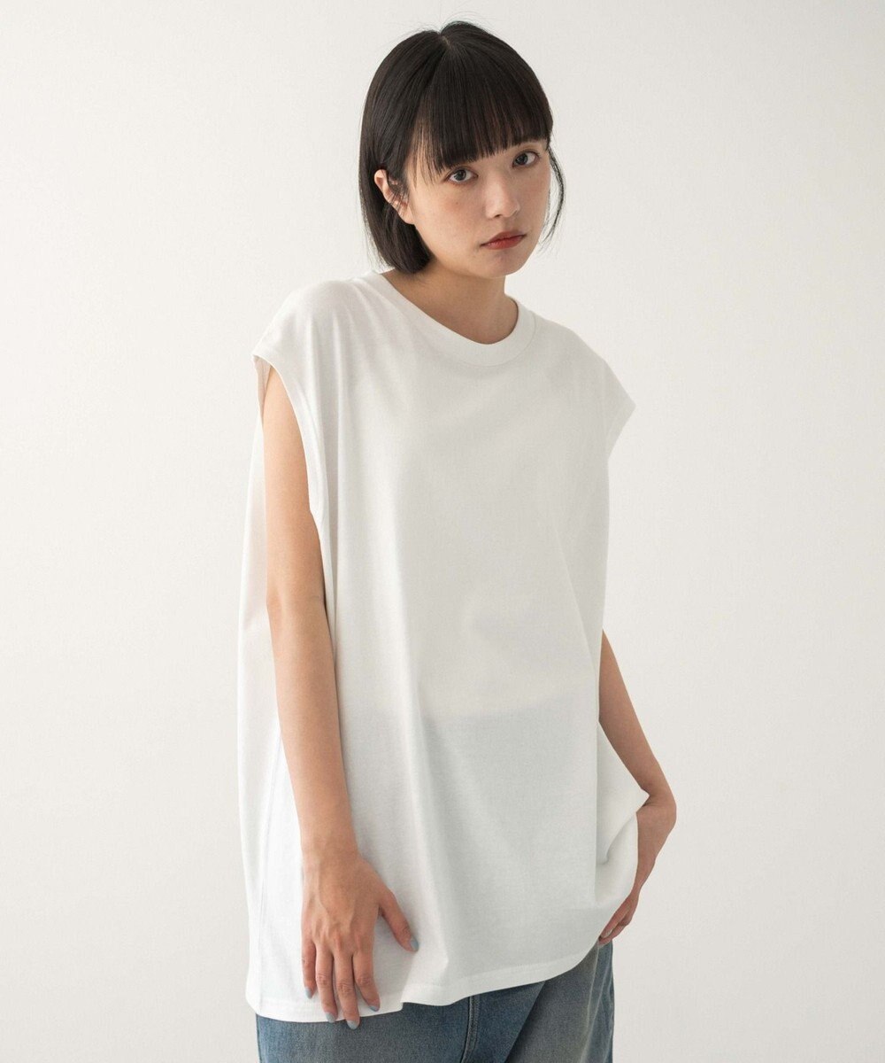 WEGO 【ユニセックス着用ITEM/MLサイズ展開/綿100%】スリーブレスコットンT 