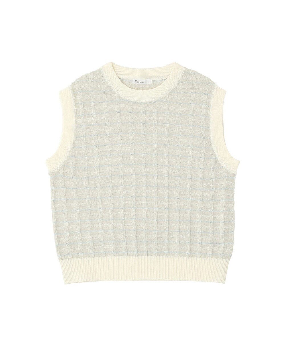 CRAFT STANDARD BOUTIQUE リンクスチェックニットベスト 