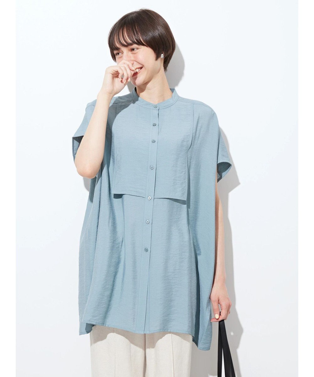 AMERICAN HOLIC ブザムフレンチスリーブバックオープンチュニック 