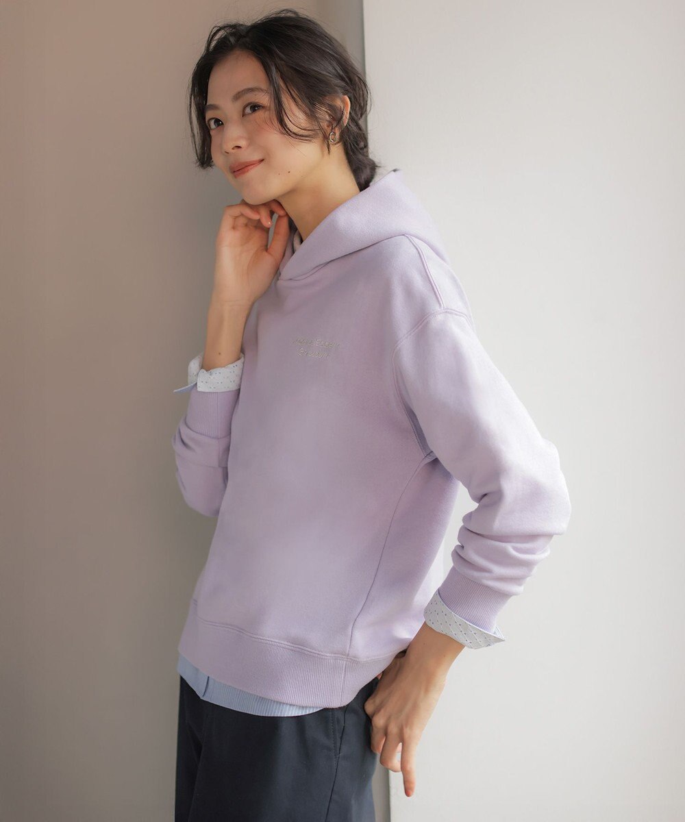 J.PRESS LADIES 【WEB限定】ロゴ裏毛 パーカー 