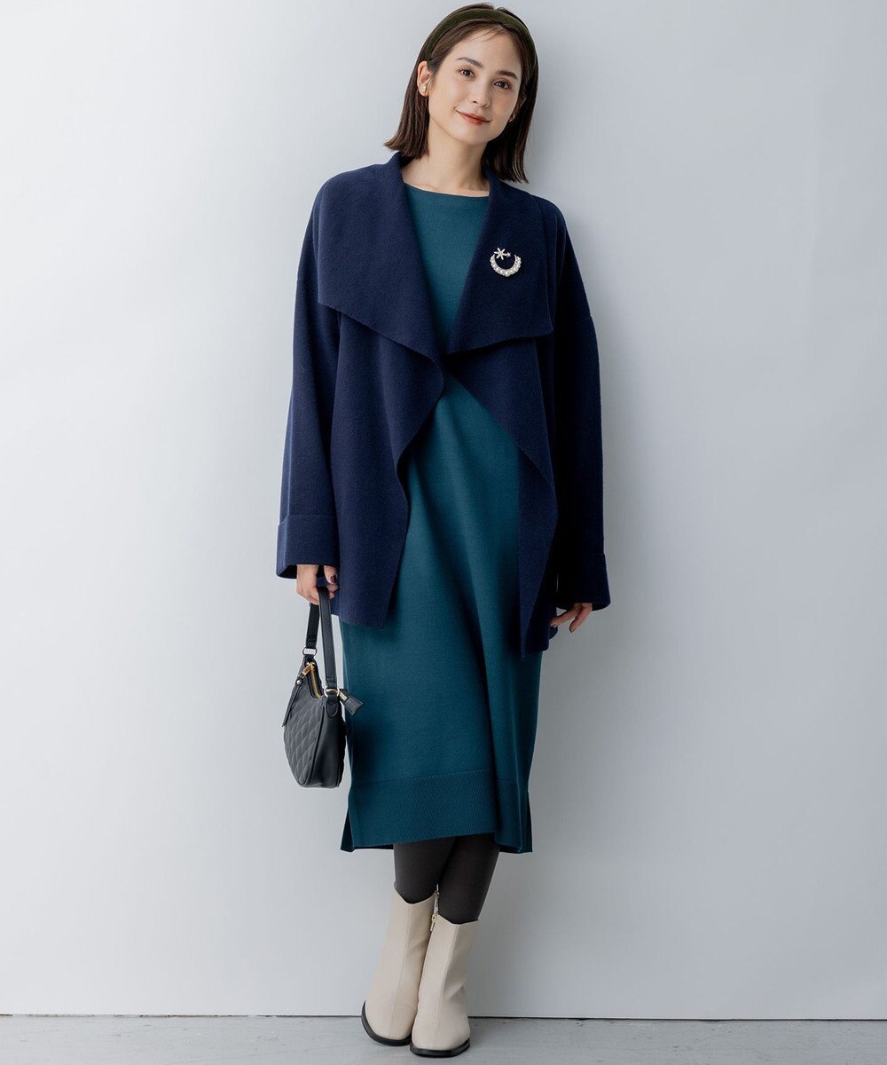 組曲 【軽羽織】ショールカラー カーディガン 