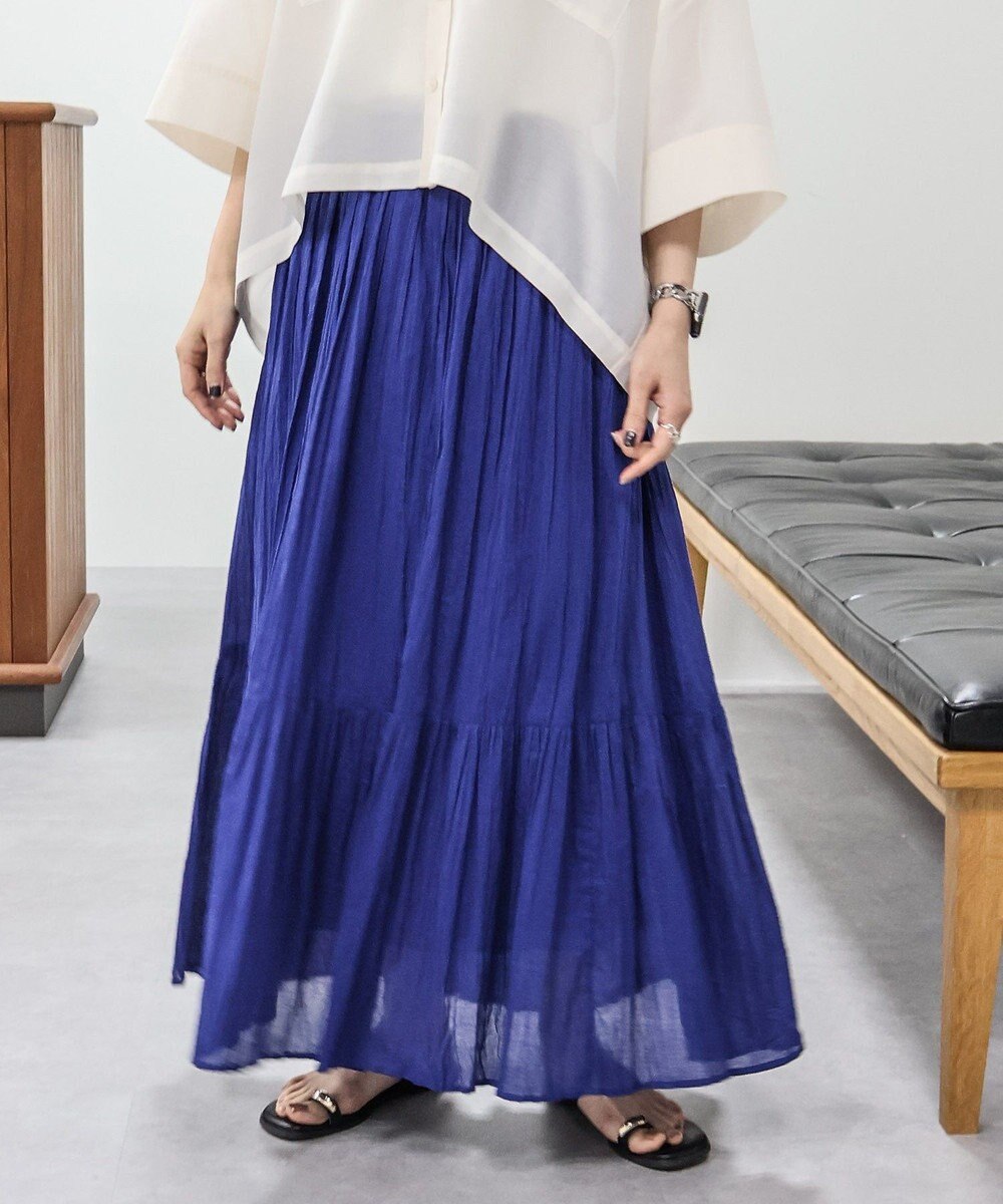 AMERICAN HOLIC ボイルクリンクルティアードスカート 