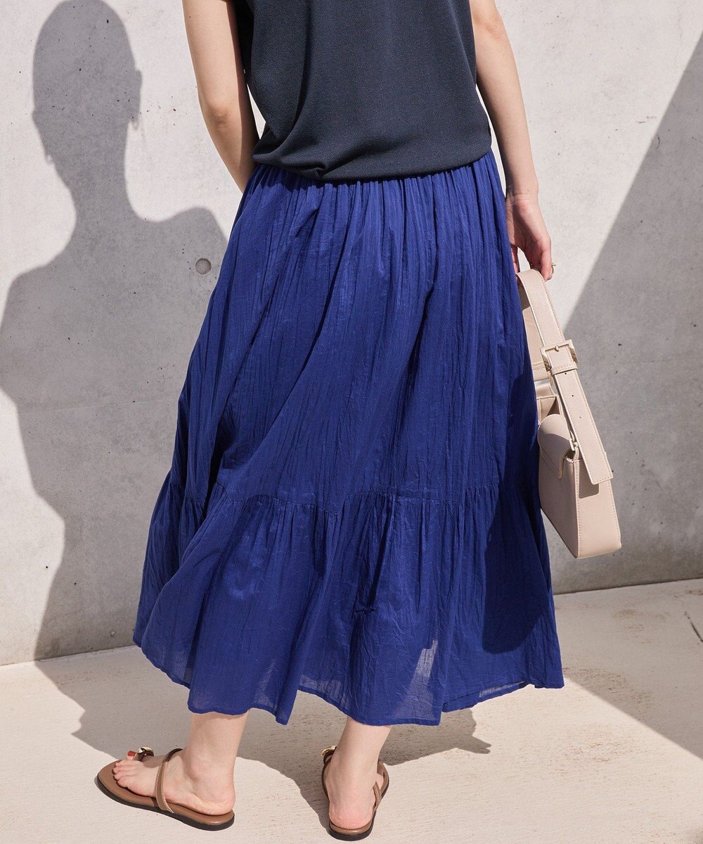 AMERICAN HOLIC ボイルクリンクルティアードスカート 