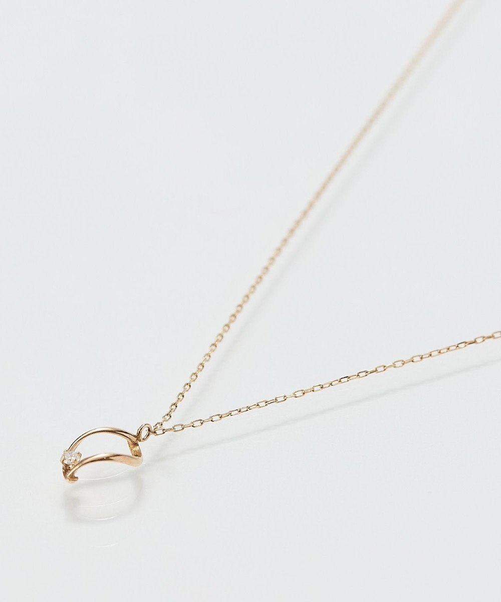 Phoebe 【K10】リーフィーダイヤモンドネックレス/全長:40cm 