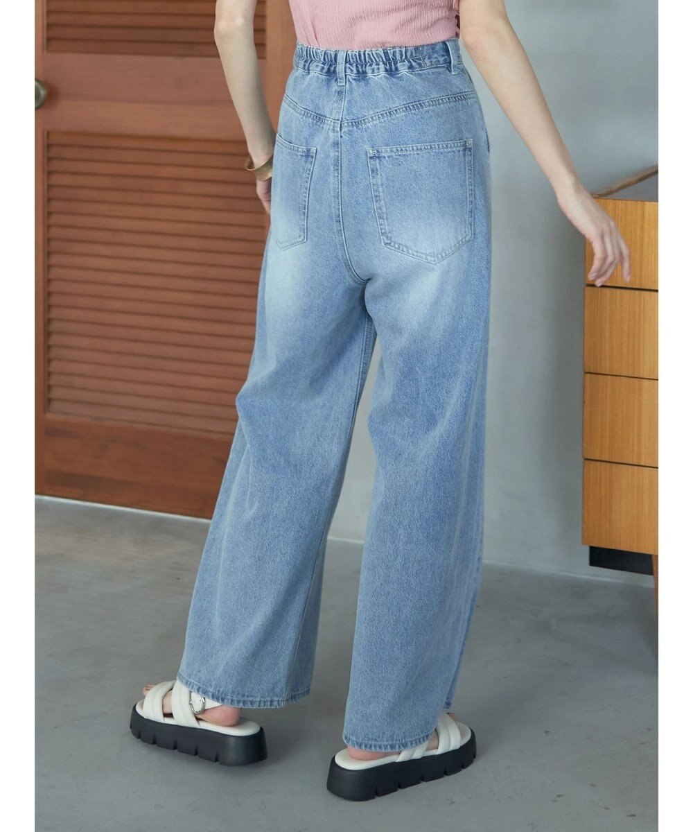 earth music&ecology タックホックデニムパンツ 