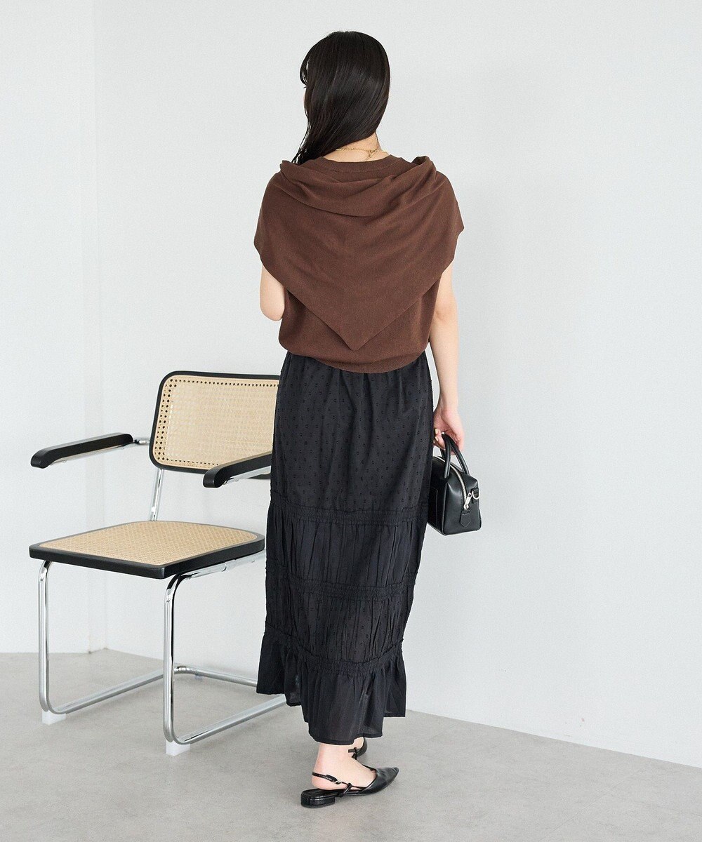 CRAFT STANDARD BOUTIQUE 【2点SET】ストール付きノースリーブニットプルオーバー 