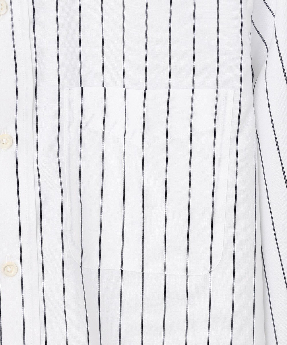 J.PRESS MEN 【WEB・一部店舗限定】【PREMIUM PLEATS / 形態安定】スーピマコットンホールドストライプ シャツ / ワイドカラー 