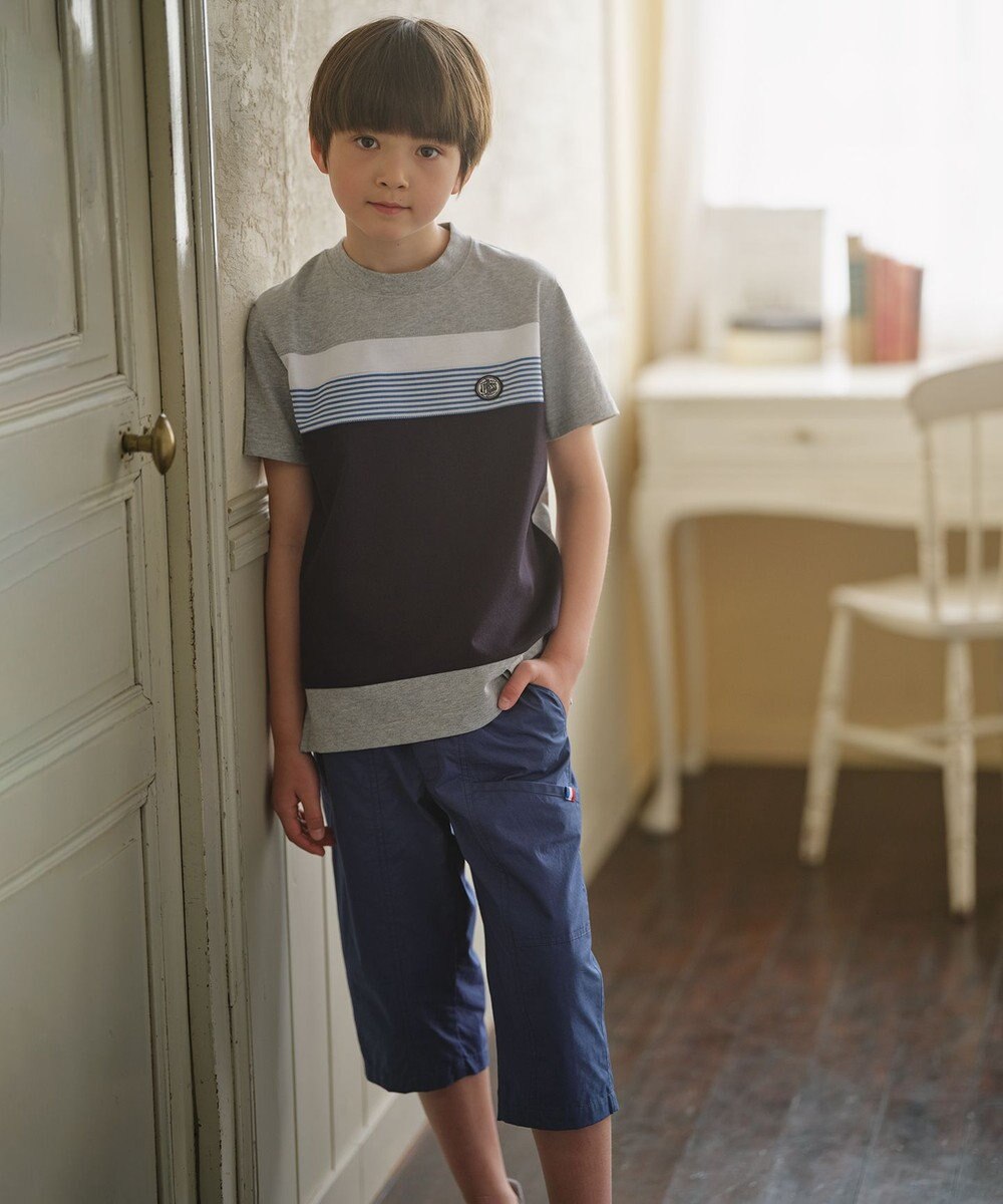 J.PRESS KIDS 【110-130cm】40/2 天竺ブロッキング Ｔシャツ 