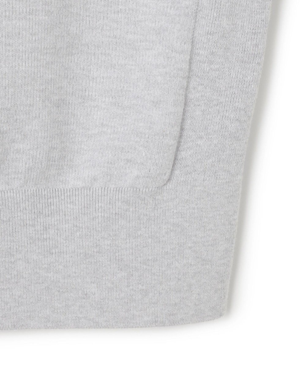 uncrave スウェットライクニット ヘンリーネックトップス 