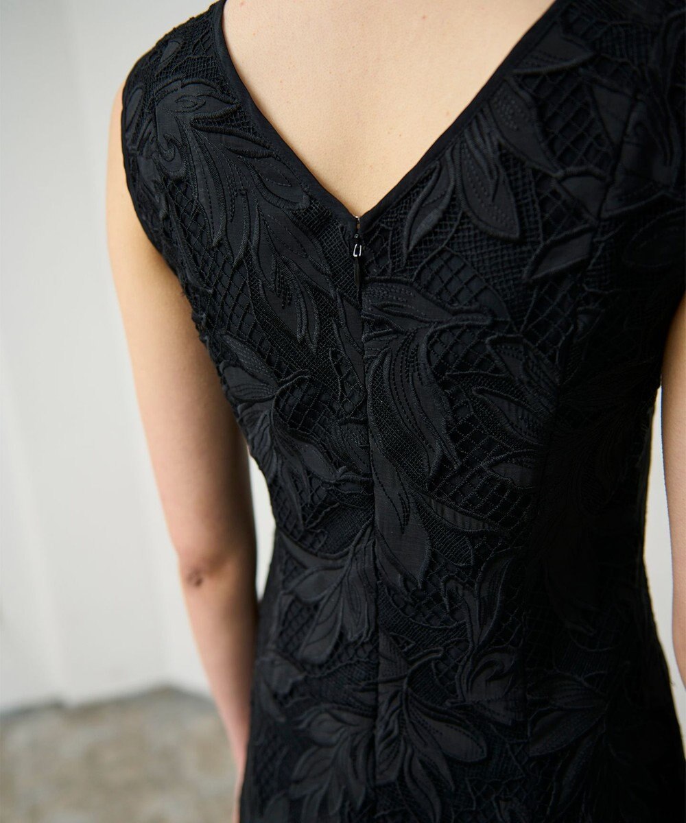 GRACE CONTINENTAL ケミカルリーフドレス 