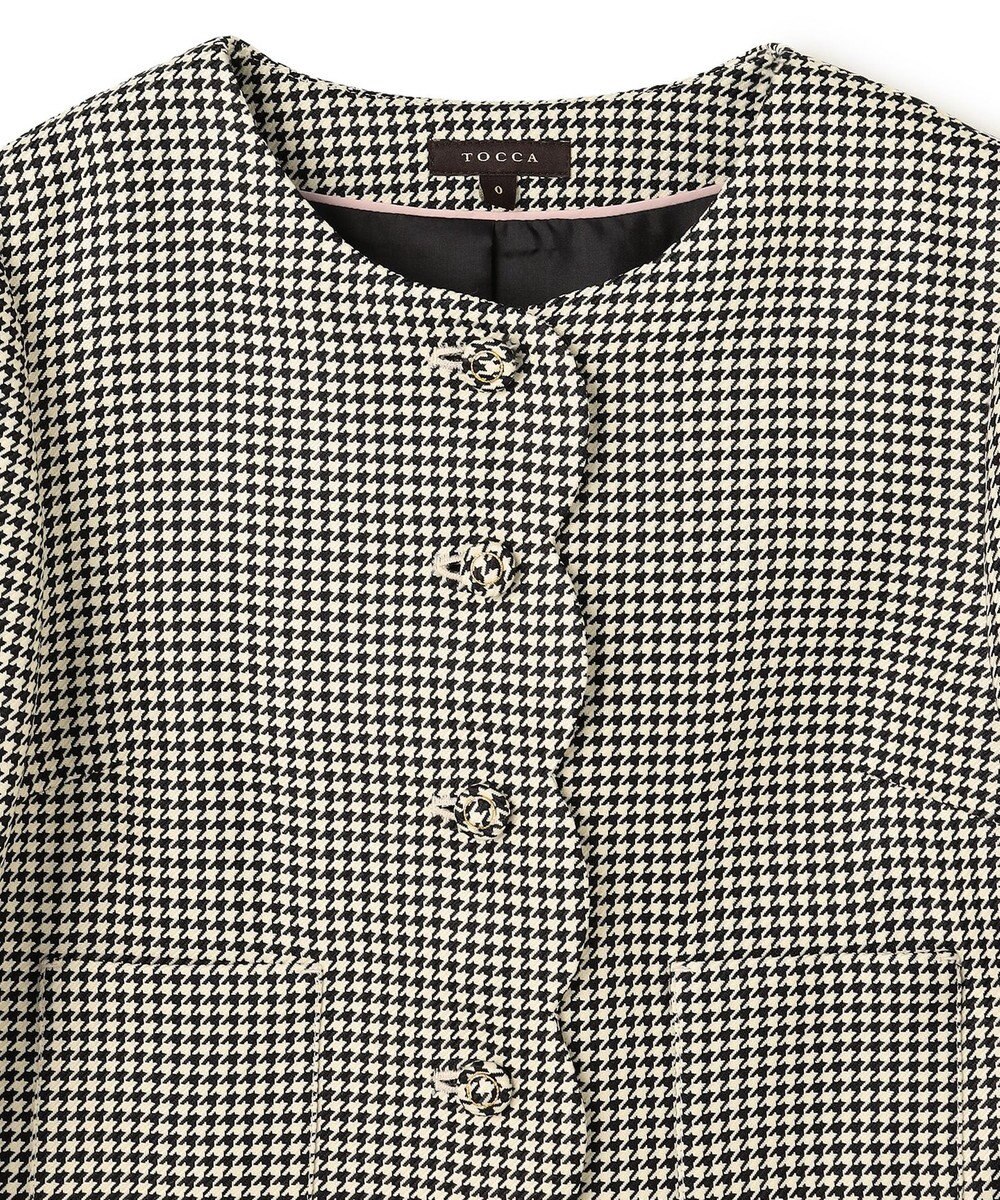 TOCCA 【百田夏菜子さん着用】【消臭】BABY SCALLOP 千鳥柄ジャケット 