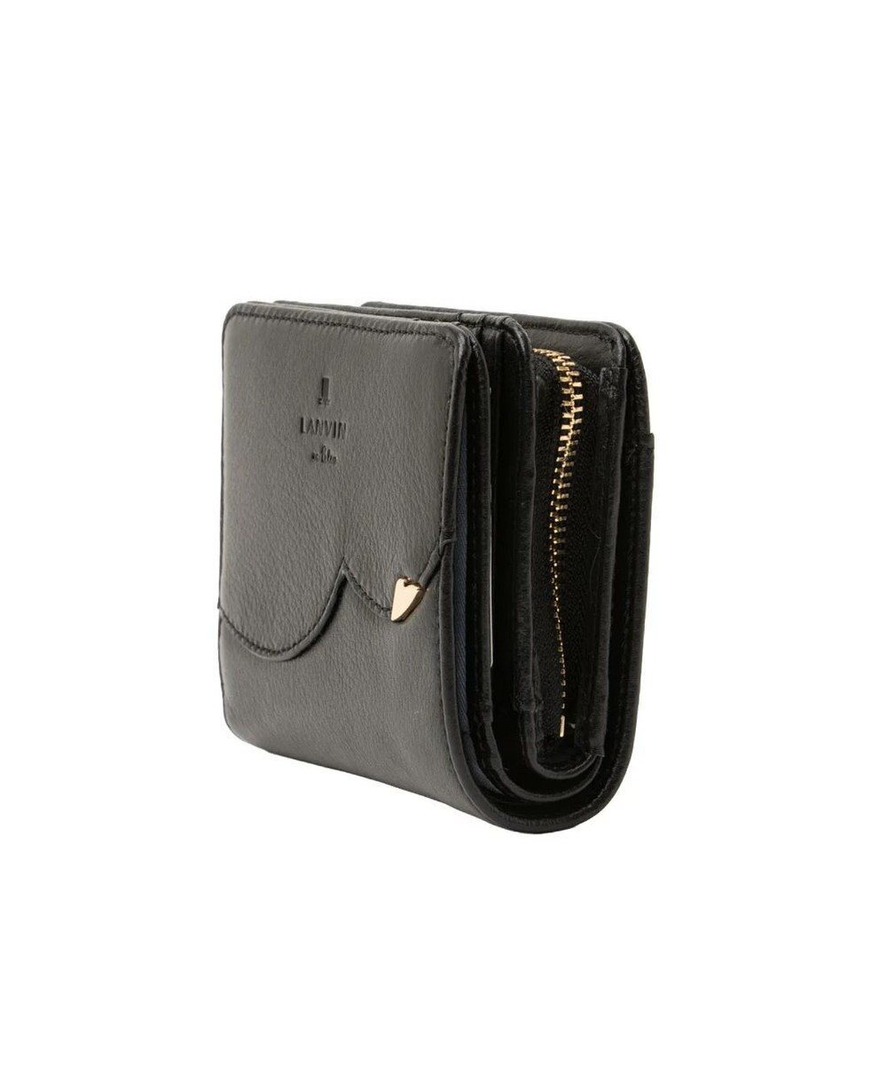 LANVIN en Bleu デクール 二つ折りLファスナー財布 