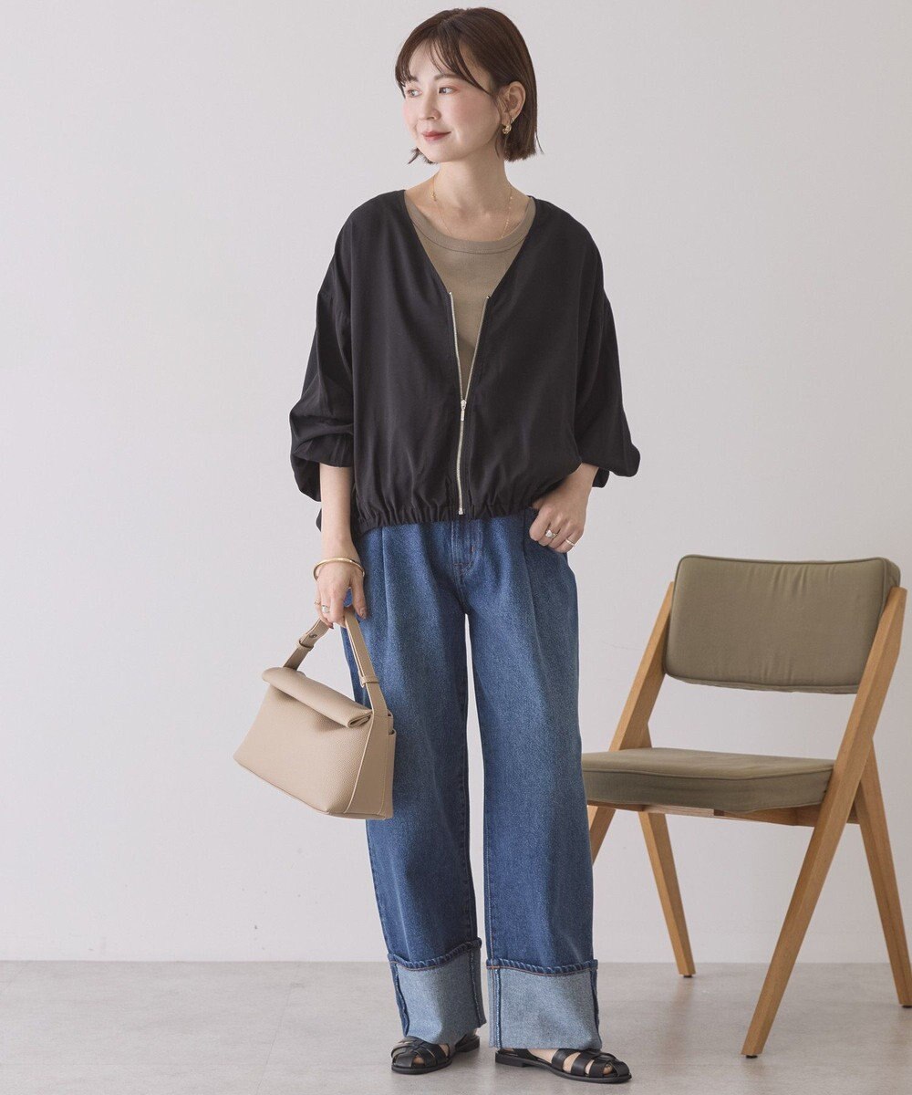 AMERICAN HOLIC Vネックドルマンブルゾン 