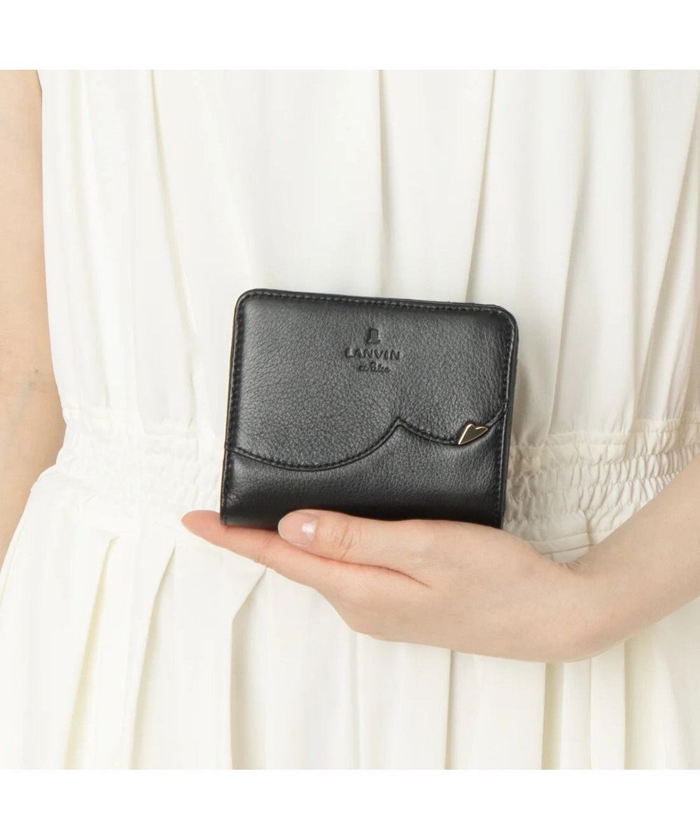 LANVIN en Bleu デクール 二つ折りLファスナー財布 