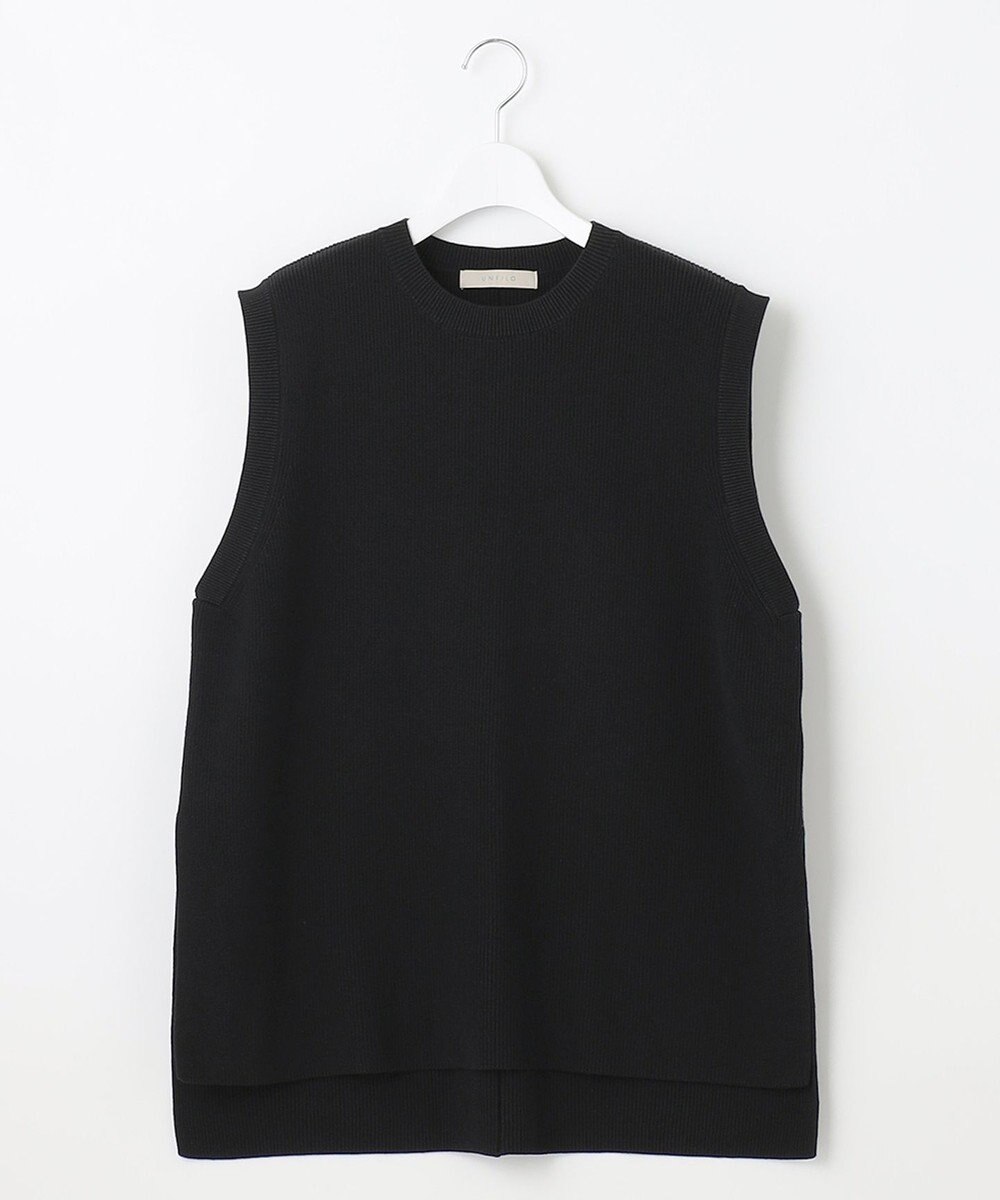 UNFILO 【抗菌防臭】片畔ニットベスト 