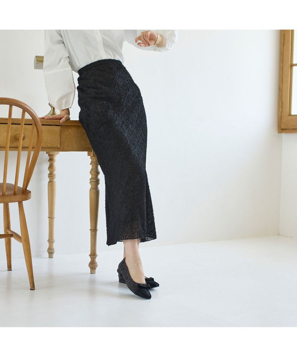 Riz raffinee <Riz raffinee>リボン付きローヒールパンプス 