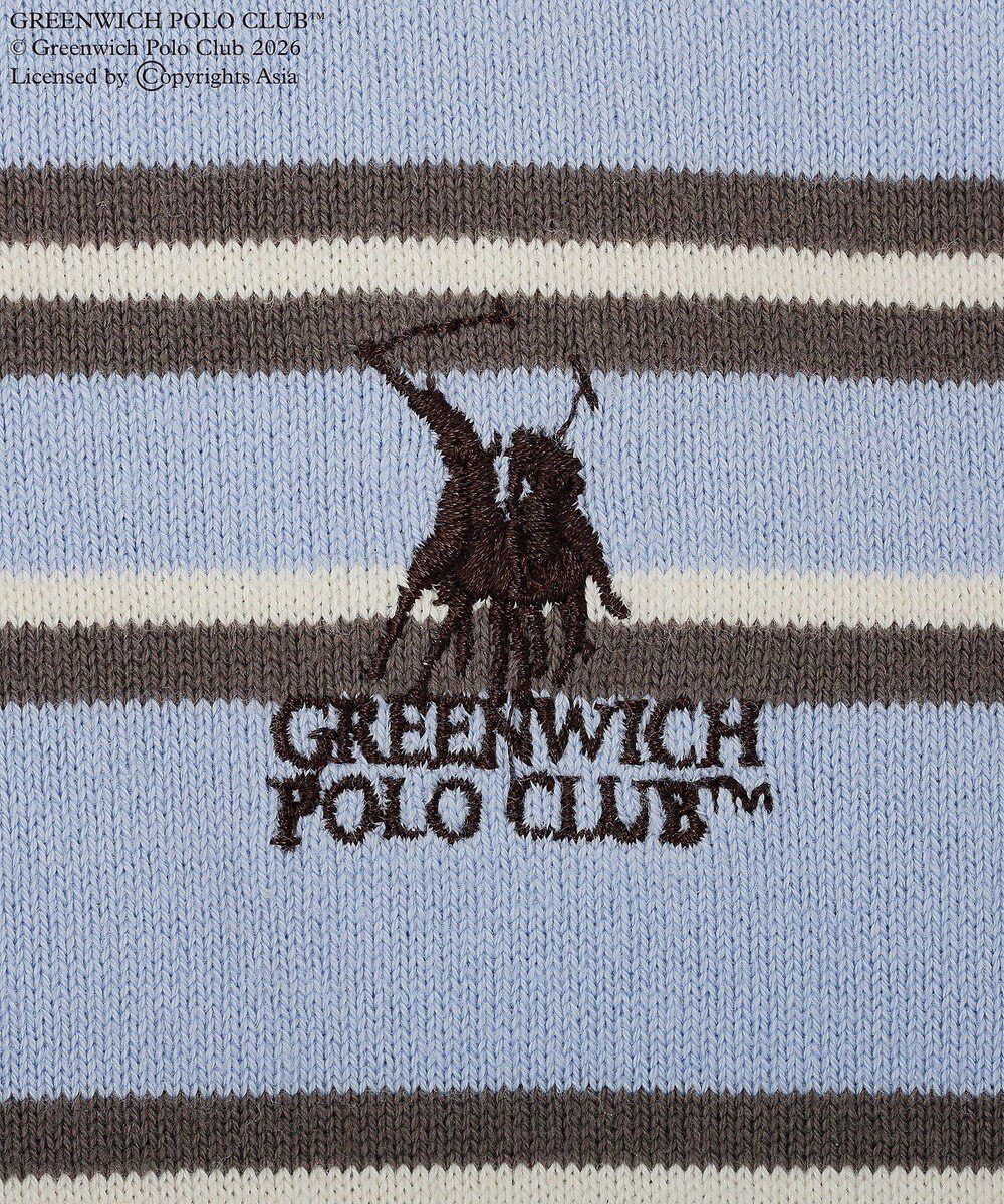 Green Parks GREENWICH POLO CLUB(TM)布帛ドッキングポロニットプルオーバー 
