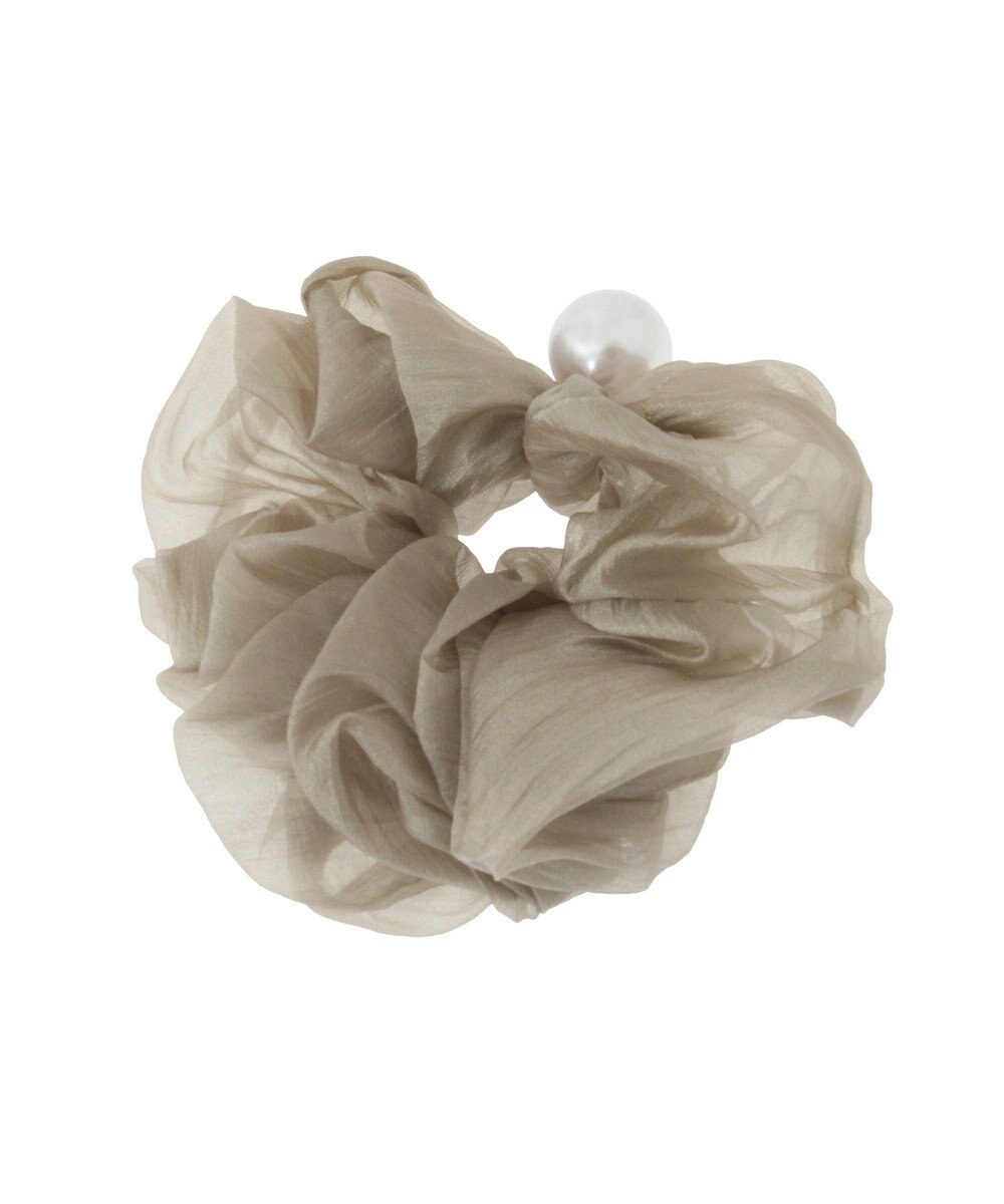 Green Parks ・ＨＡＬＦ　ＴＩＭＥ　大粒パール付きヘアシュシュ 