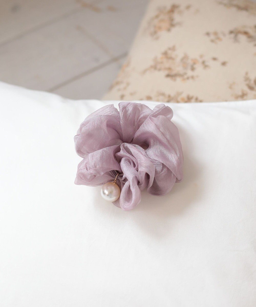 Green Parks ・ＨＡＬＦ　ＴＩＭＥ　大粒パール付きヘアシュシュ 