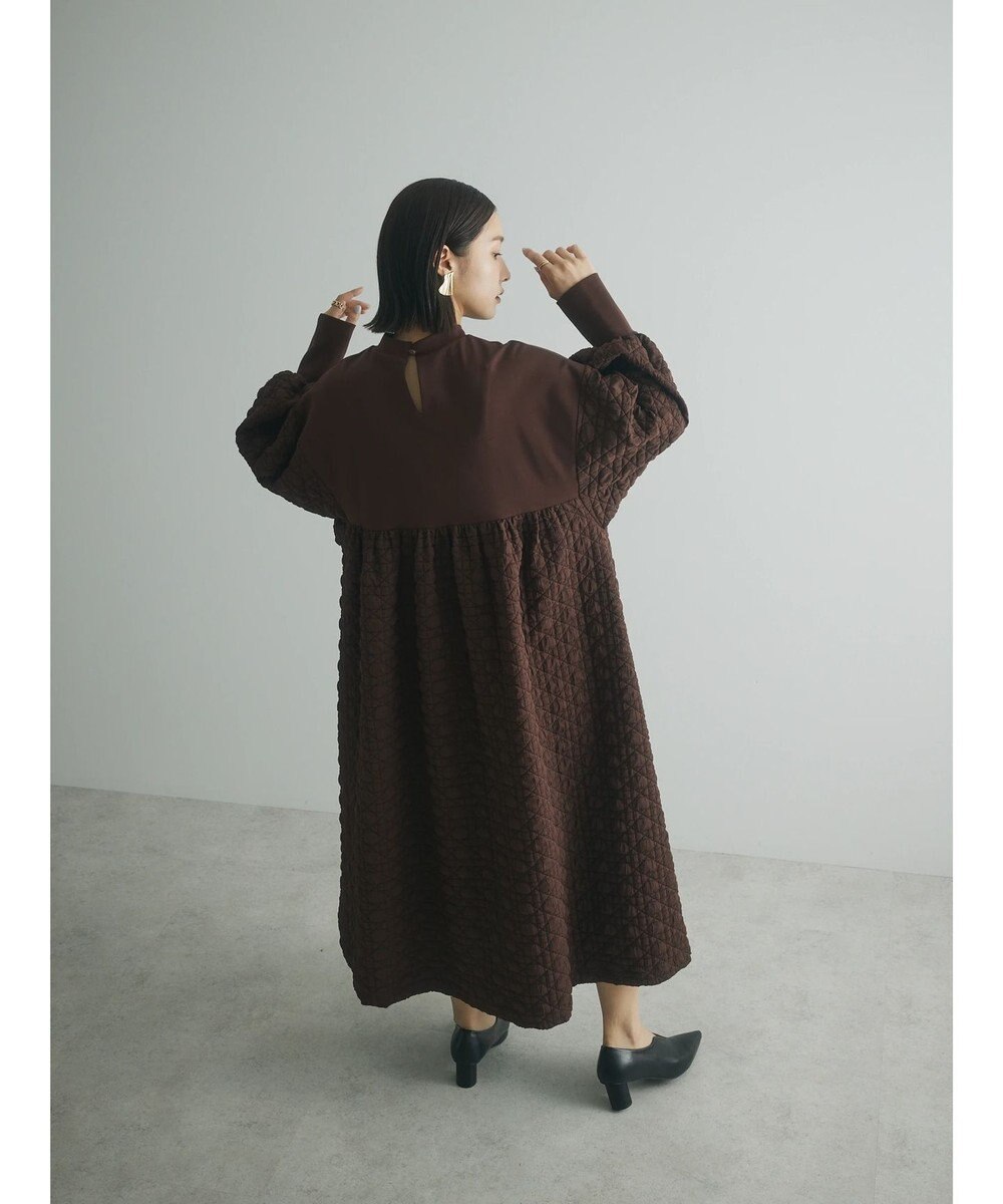 Green Parks armonia．異素材切替ワンピース 