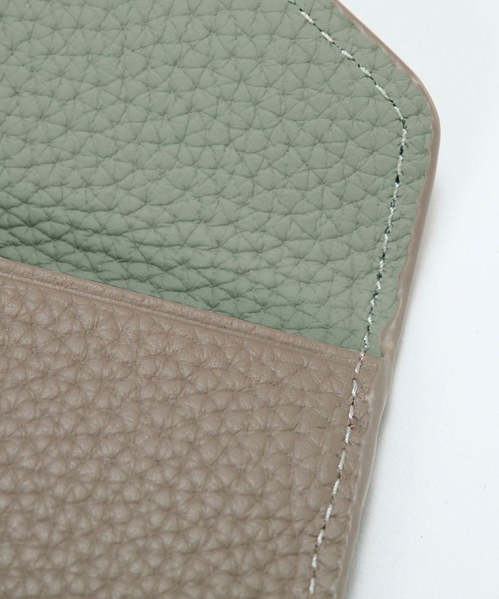 TOPKAPI 【Breath TOPKAPI】DUAL デュアル シュリンクレザー バイカラー フラグメントケース　薄型 / 軽量 