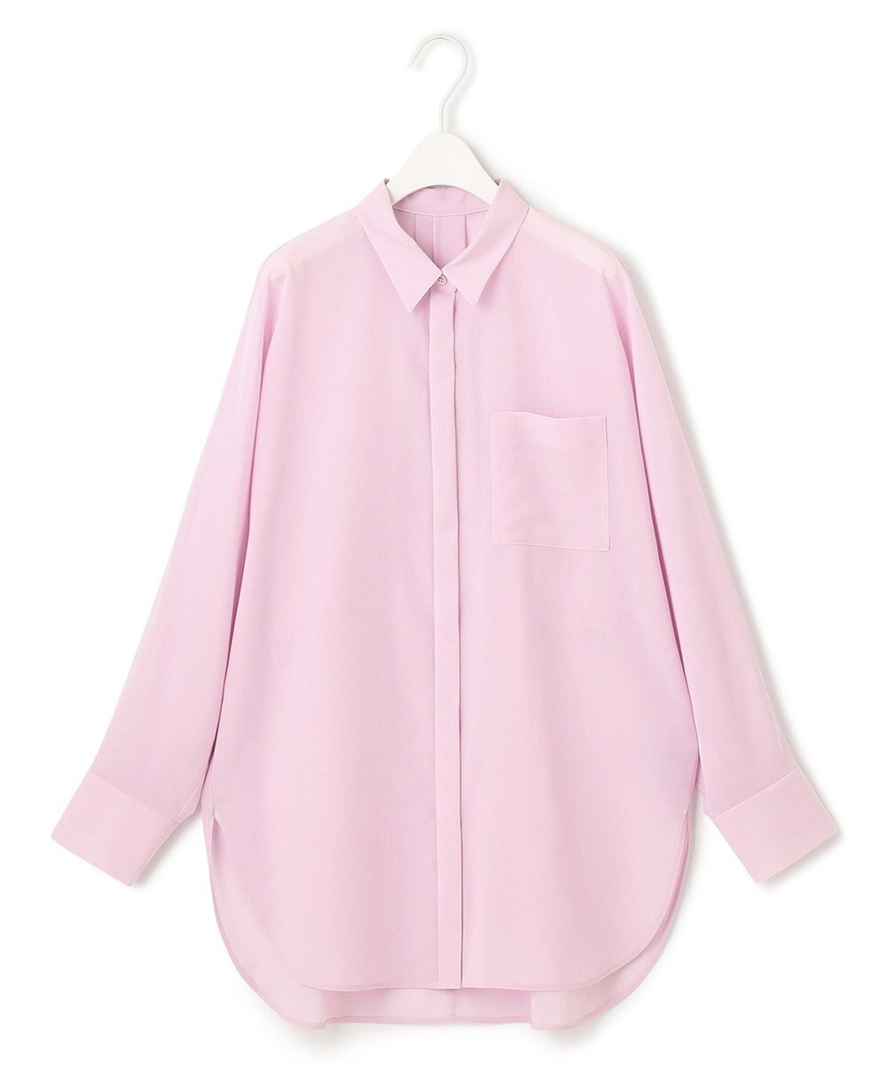 ICB L 【洗える】トリアセコットンシアー ドルマンスリーブシャツ 