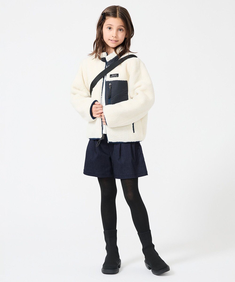 UNFILO 【120-150cm】TAION リバーシブルボア ダウンジャケット(UNISEX) 