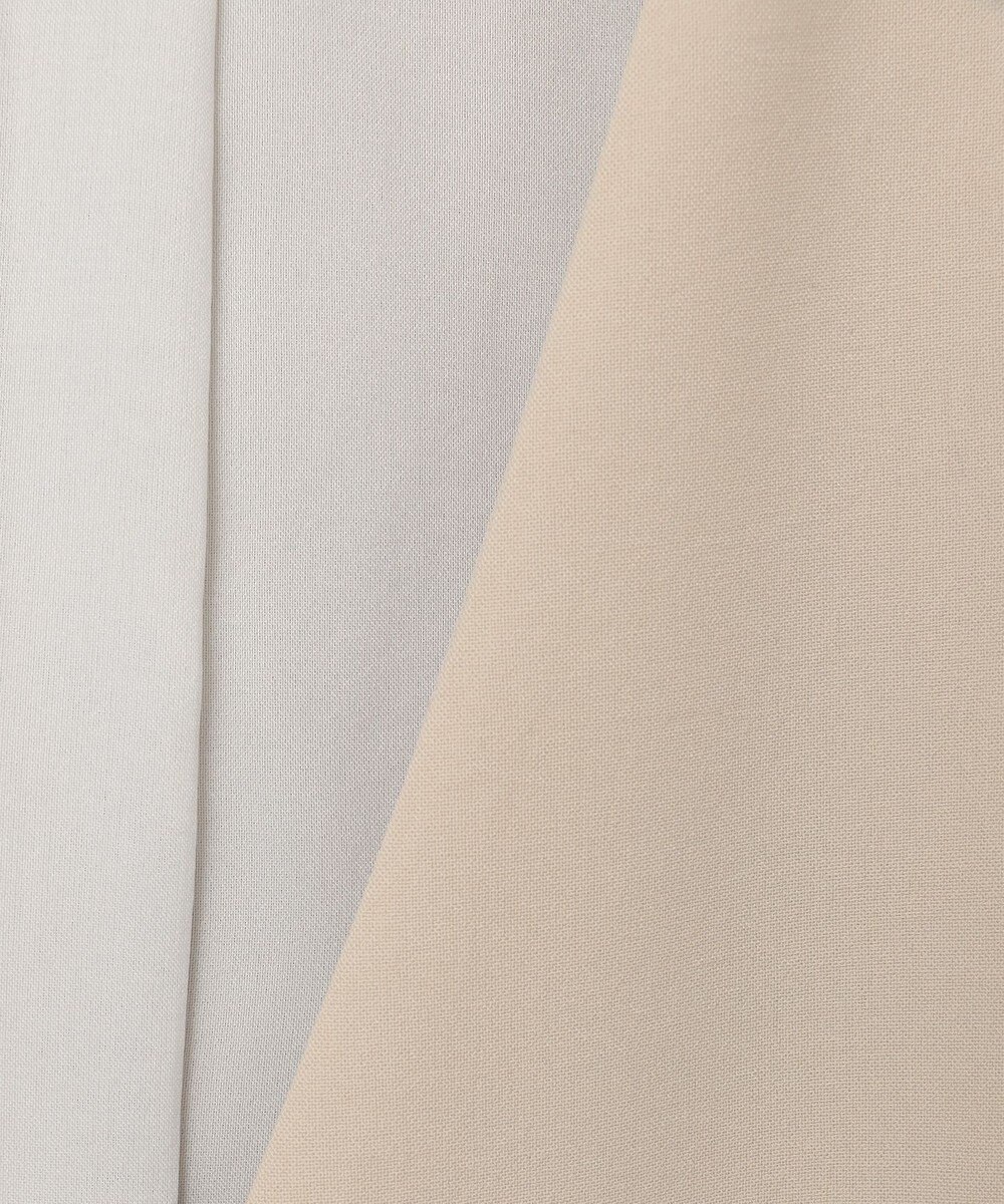 23区 S 【セットアップ対応】トロピカル2WAYストレッチ Vネック ノーカラー ジレ 