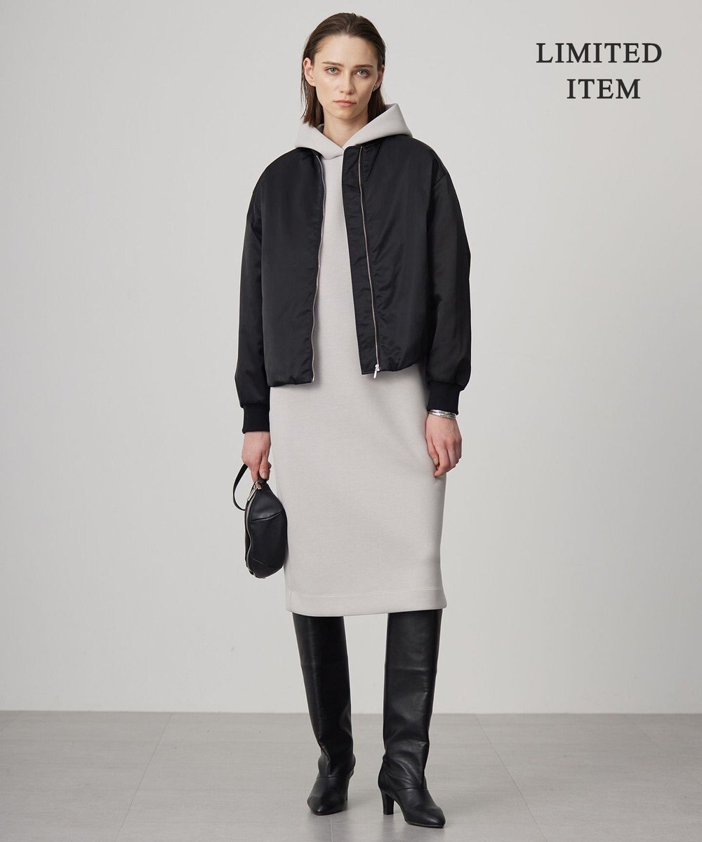 ICB 【WEB限定・洗える】ソフトダンボール フーディワンピース 