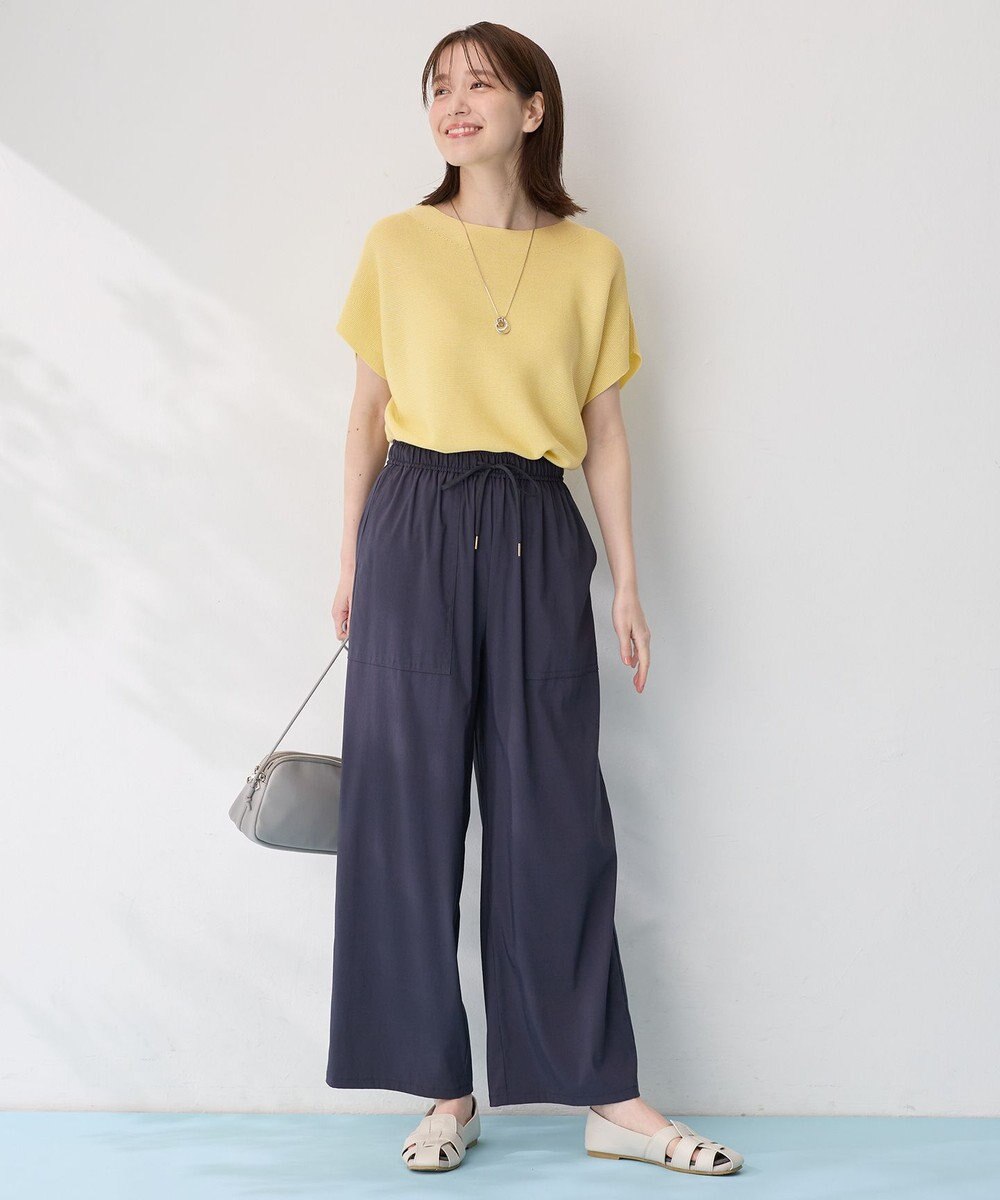 ANY 【新色追加/14色展開】アクリルガーターフレンチスリーブニット 