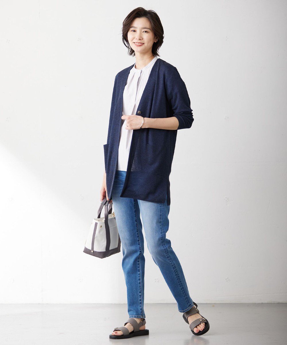 J.PRESS LADIES 【洗える】BASIC STRETCH DENIM スキニー パンツ 