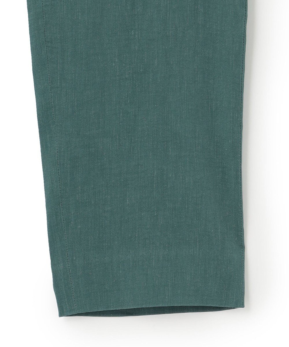 23区 【洗える】リネンレーヨンストレッチ テーパード パンツ 