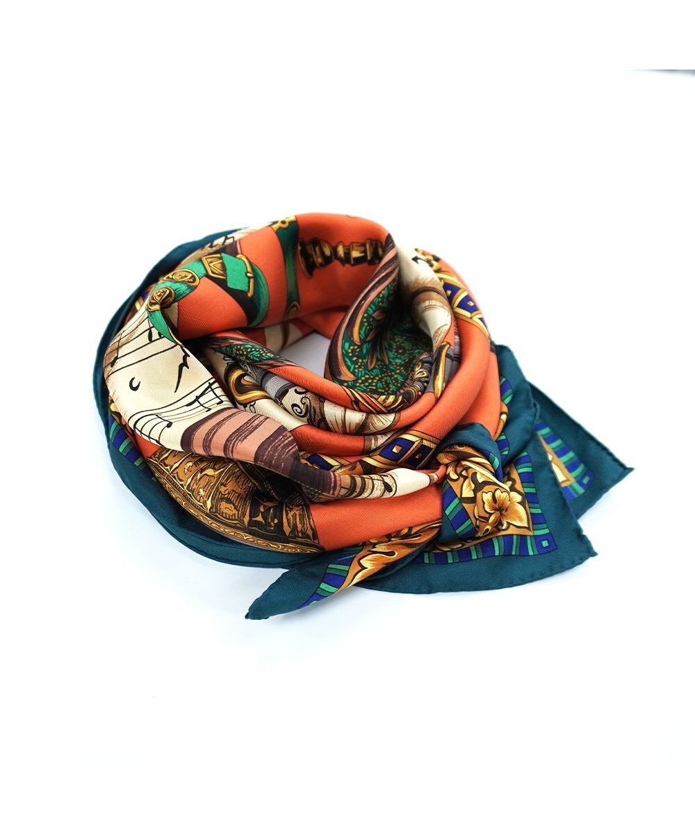 Marca 【伝統横濱スカーフ】演奏会  大判 シルクツイル スカーフ 