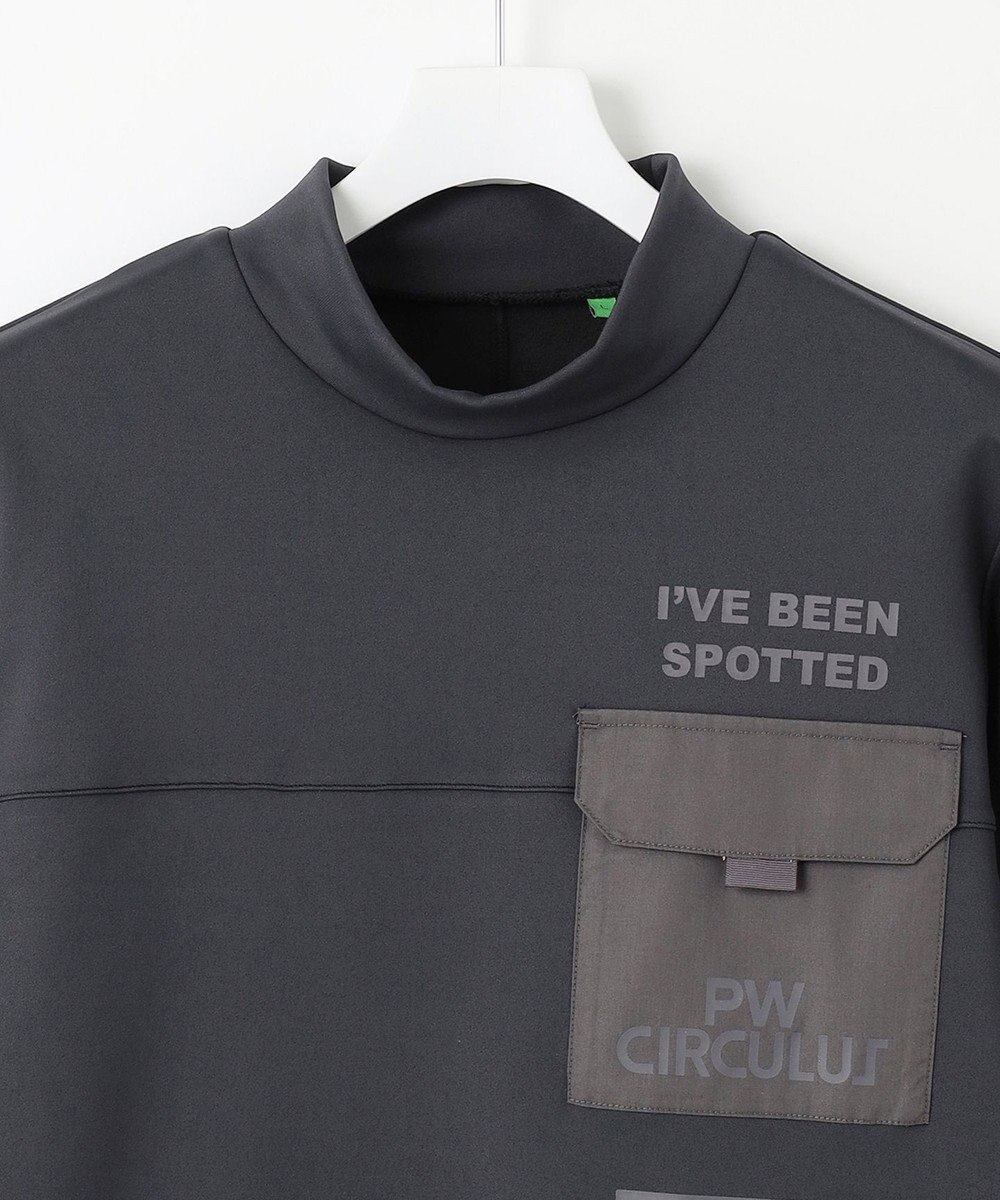 PW CIRCULUS 【MEN】ポケット 長袖 モックネック シャツ 