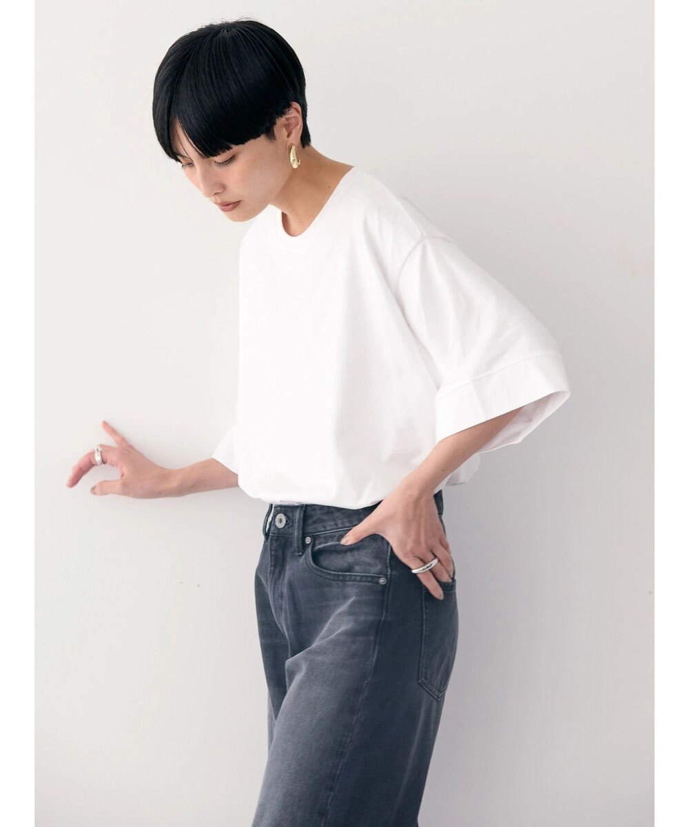 AMERICAN HOLIC 接触冷感ＳＺ５分袖カットプルオーバー 