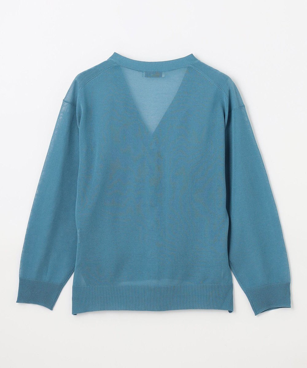 ANY L 【洗濯機可/接触冷感/アンチピリング】シアーニットVネックカーディガン 