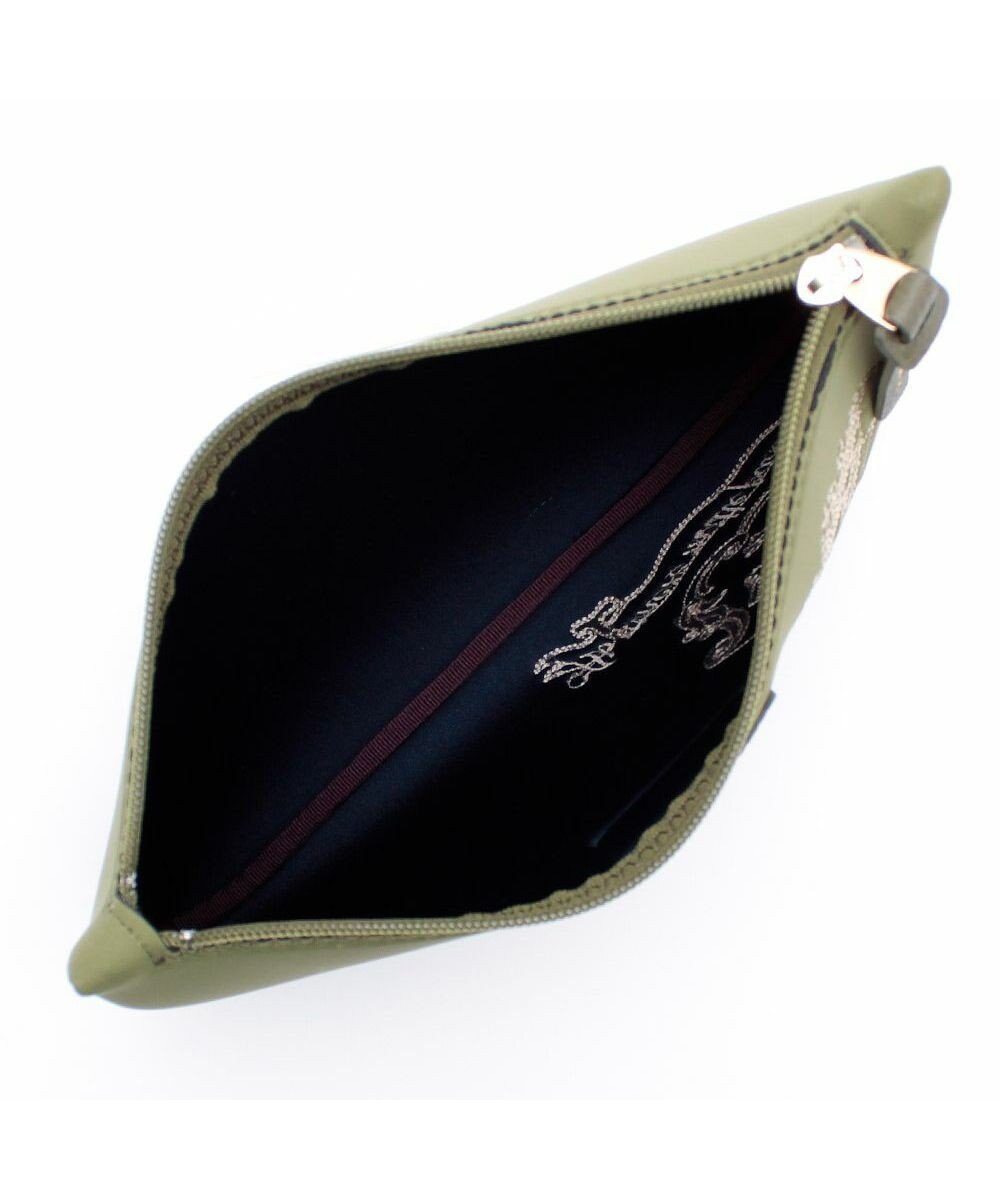 A.D.M.J. 【魔法の様に軽い】マジックライト/イタリアンファブリックステッチ刺しゅうフラットポーチ2セット(S・M) 