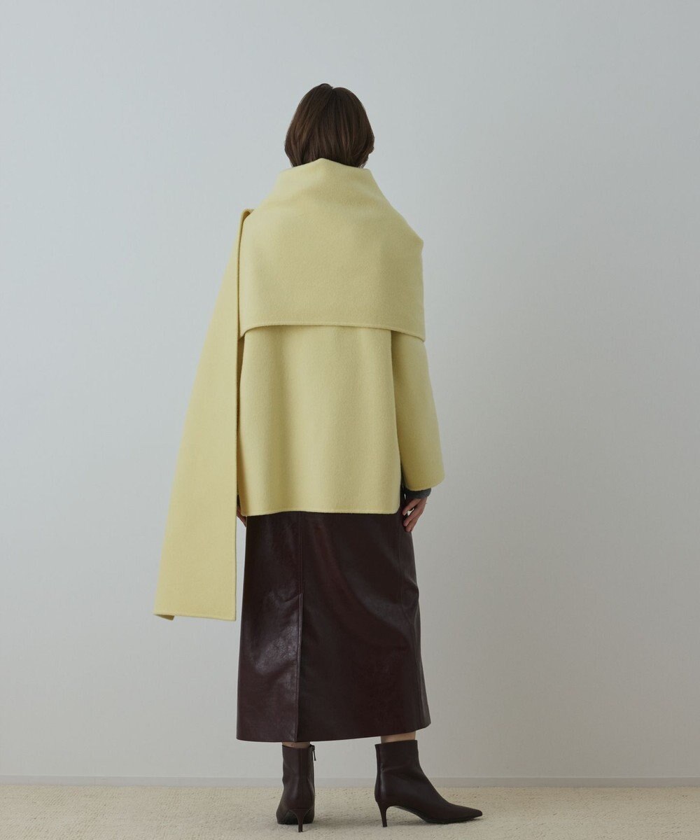 GRACE CONTINENTAL ストール付リバージップブルゾン 