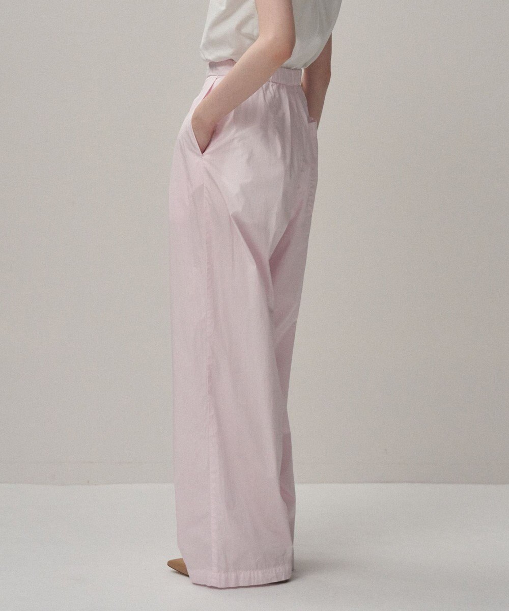 ATON NATURAL DYED COTTON LAWN | ツータックイージーパンツ 