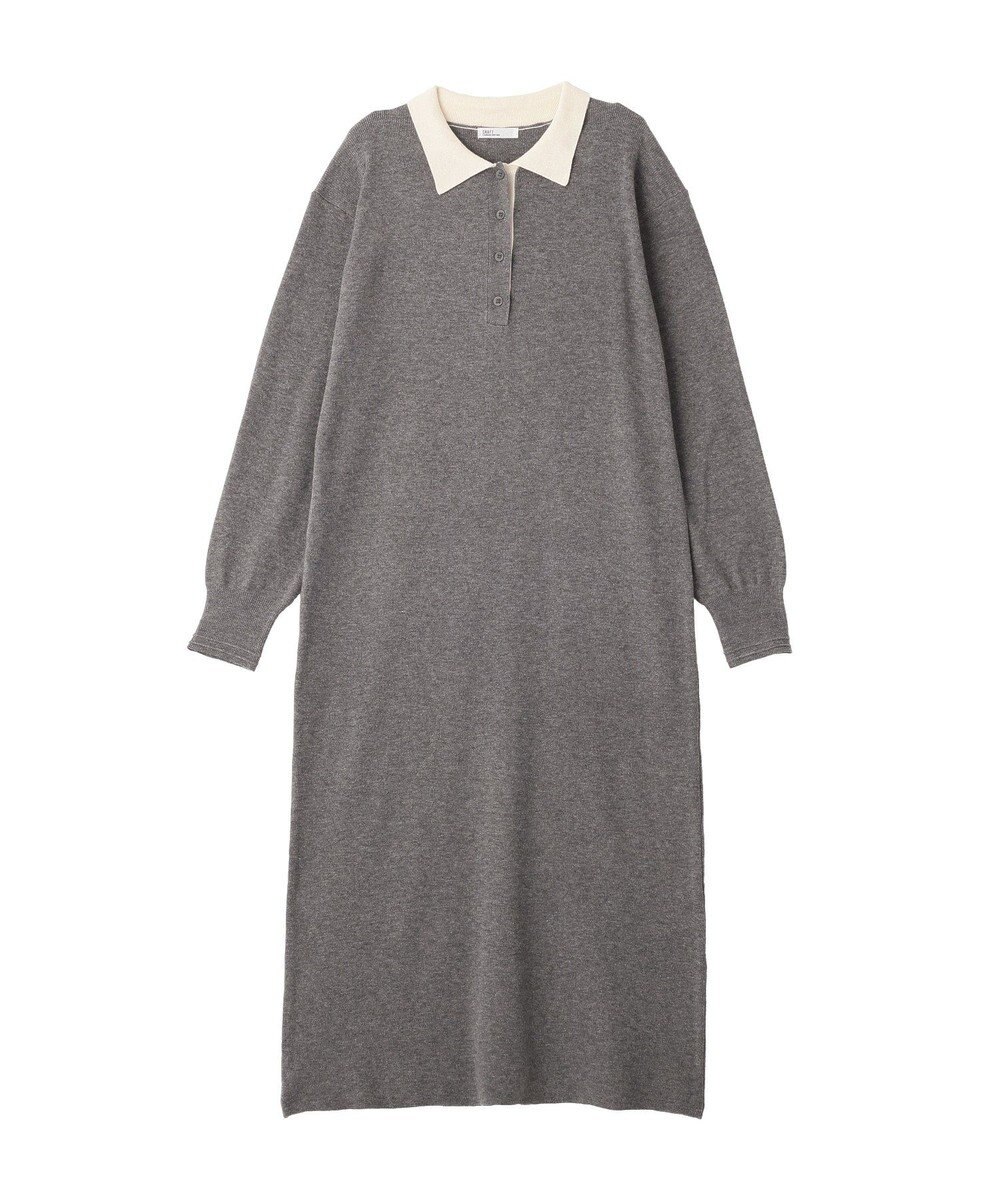 CRAFT STANDARD BOUTIQUE ポロ衿ニットワンピース 
