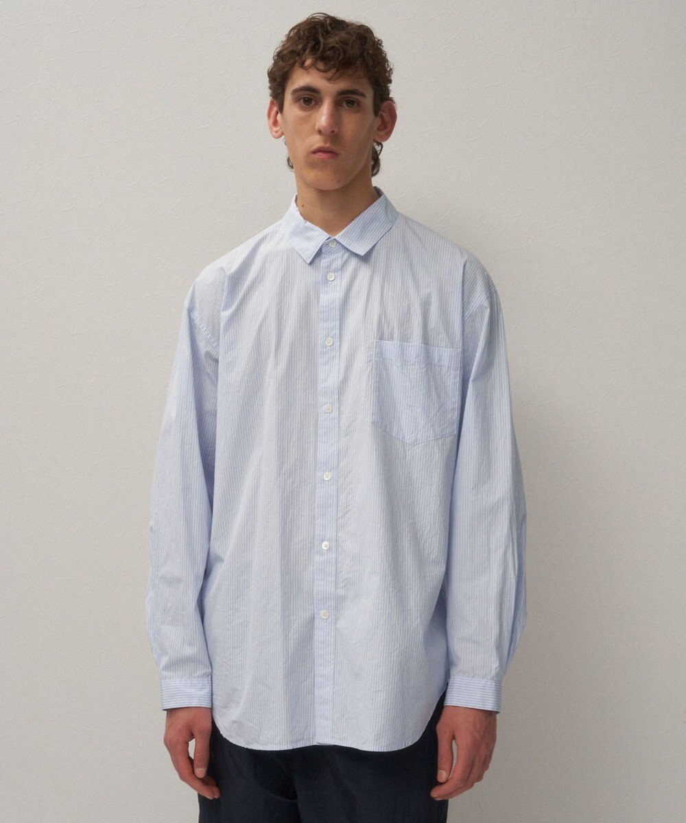 ATON GIZA BROAD | ウォッシュドシャツ - UNISEX 