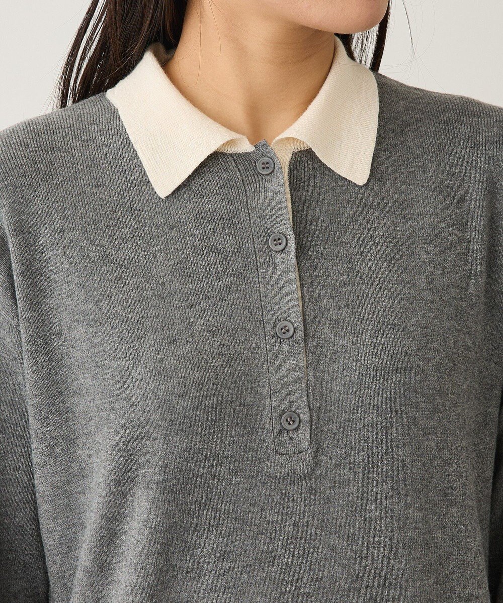 CRAFT STANDARD BOUTIQUE ポロ衿ニットワンピース 