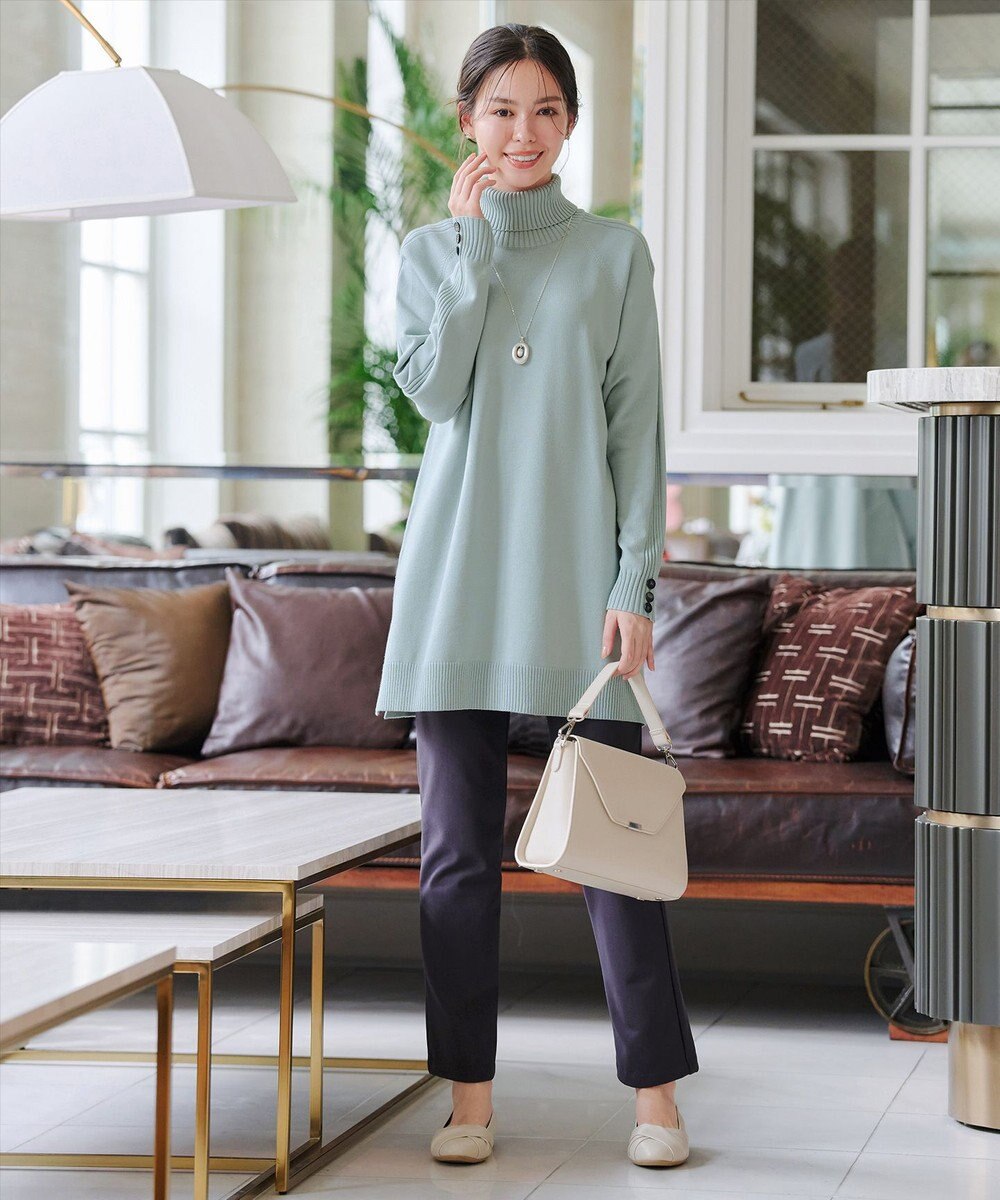 Tiaclasse 【安田美沙子さん着用・選べる2type・新色追加】ボタンニットチュニック 