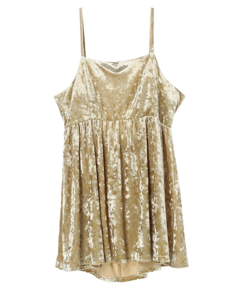 Green Parks ・ＥＬＥＮＣＡＲＥ　ＤＵＥクラッシュベロアキャミチュニック 