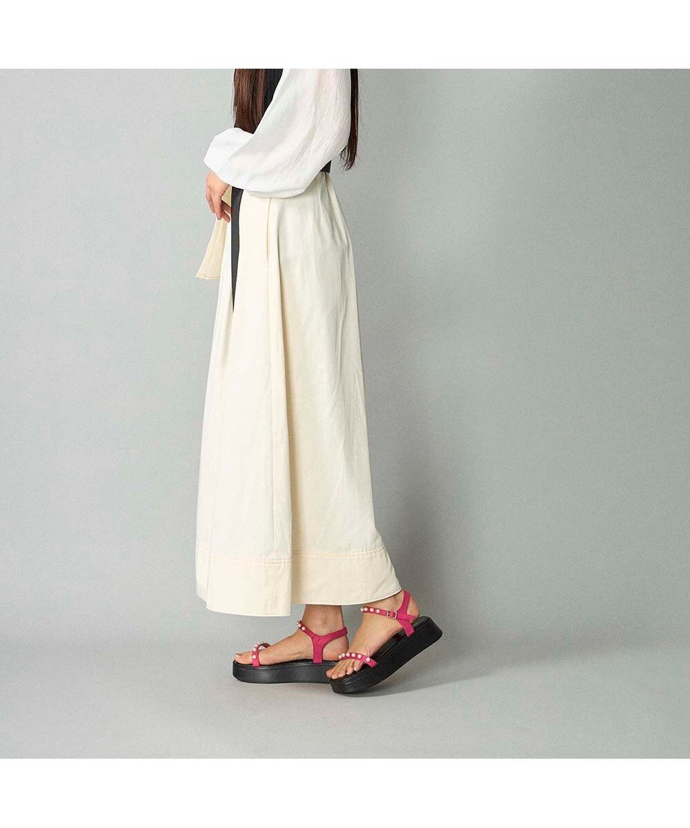 MODE ET JACOMO <noyau>パールデザイン厚底スポーツサンダル 