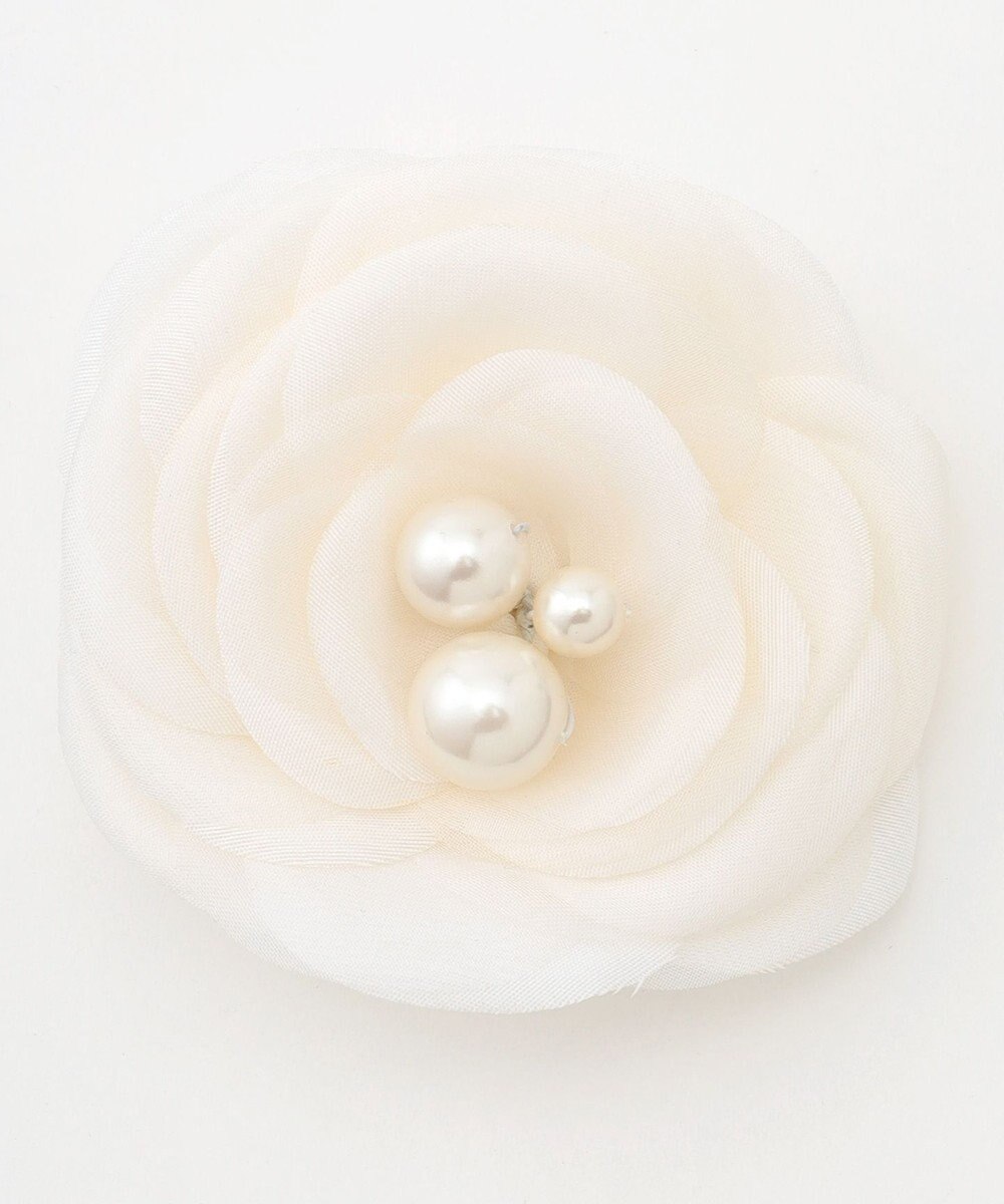 組曲 エアリーフラワーパールコサージュ 